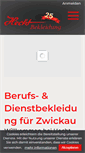 Mobile Screenshot of hecht-bekleidung.de